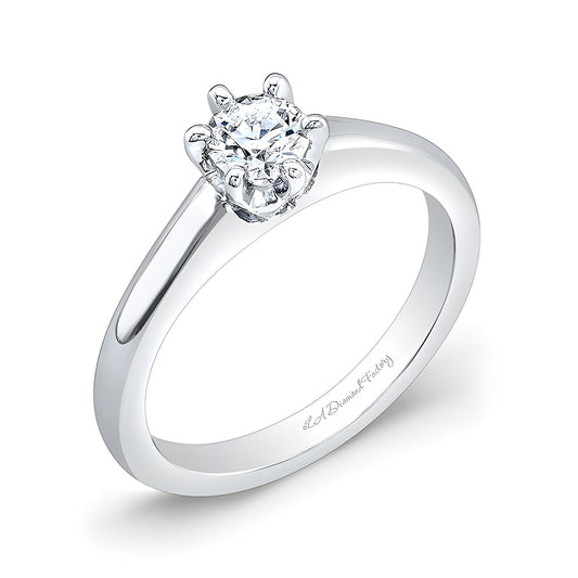 Six Prong Platinum Solitaire (0.35ctw)