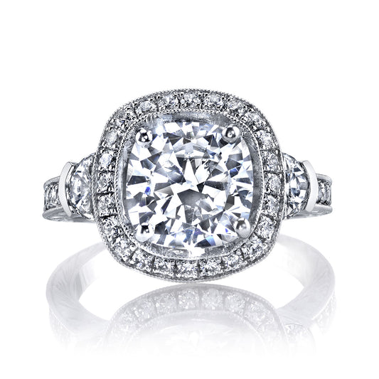 Ladies Round Engagement Ring 14104