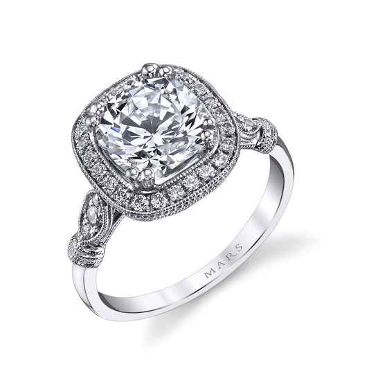 Ladies Cushion Engagement Ring 14664