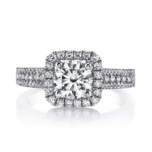 Ladies Round Engagement Ring 25126