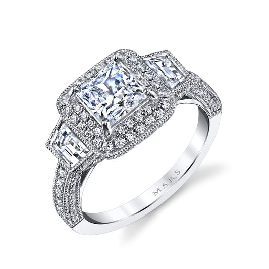 Ladies Princess Engagement Ring 25229