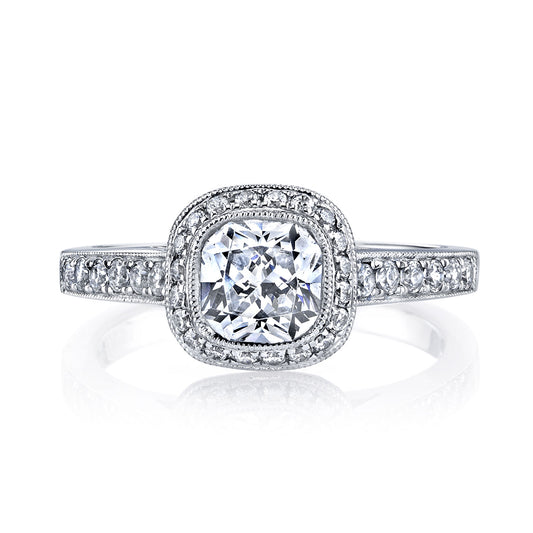 Ladies Cushion Engagement Ring 25400