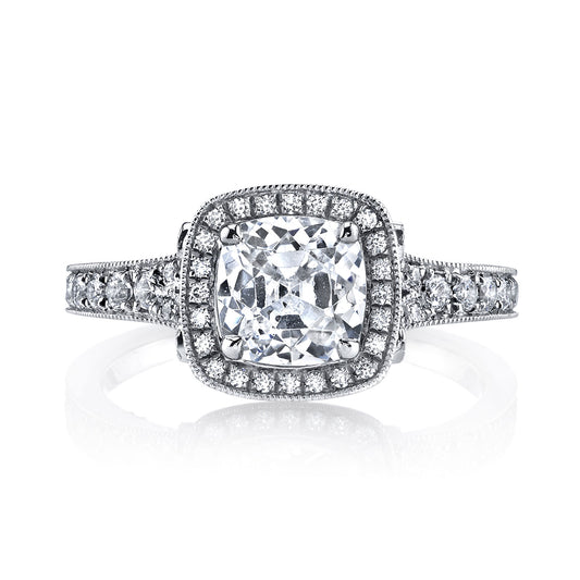 Ladies Cushion Engagement Ring 25530