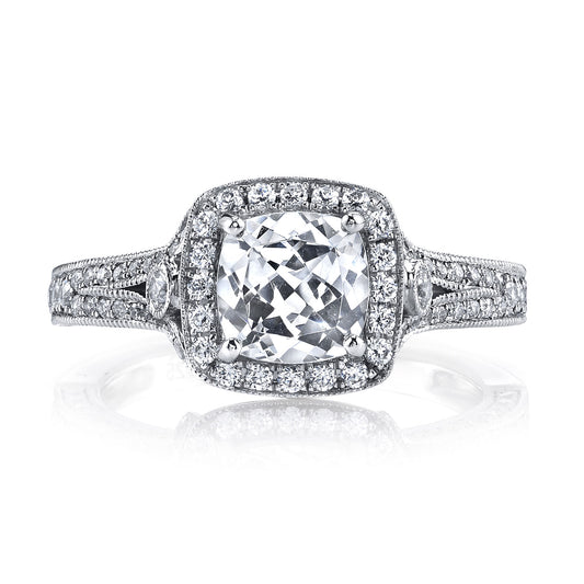 Ladies Cushion Engagement Ring 25967