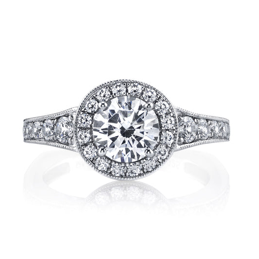 Ladies Round Engagement Ring 26046