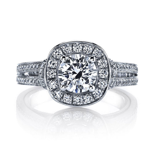 Ladies Round Engagement Ring 26087