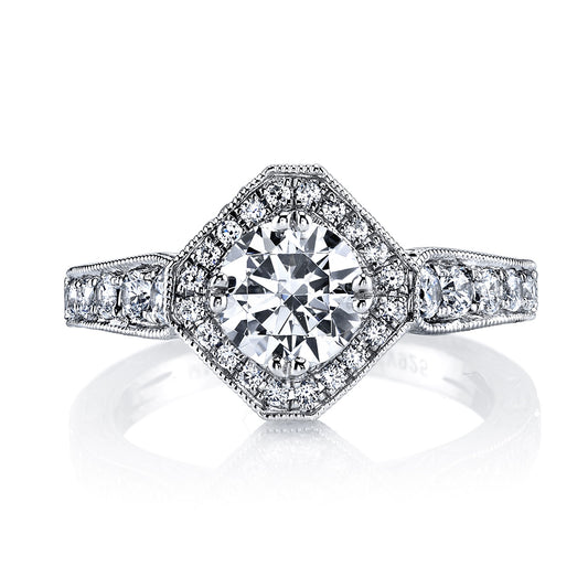 Ladies Round Engagement Ring 26100