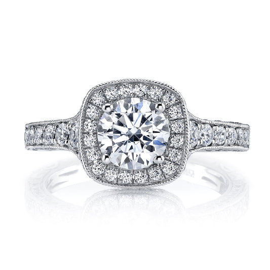 Ladies Round Engagement Ring 26169