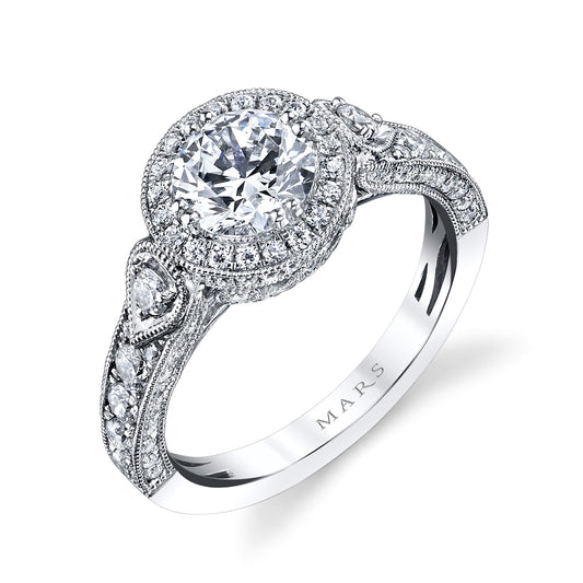 Ladies Round Engagement Ring 26170