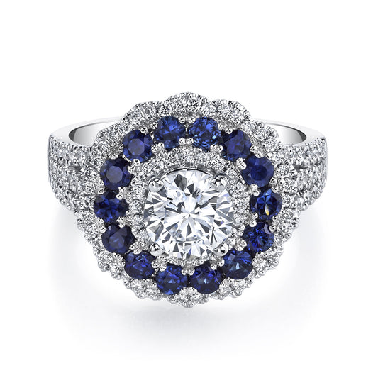 Ladies Round Engagement Ring 26451