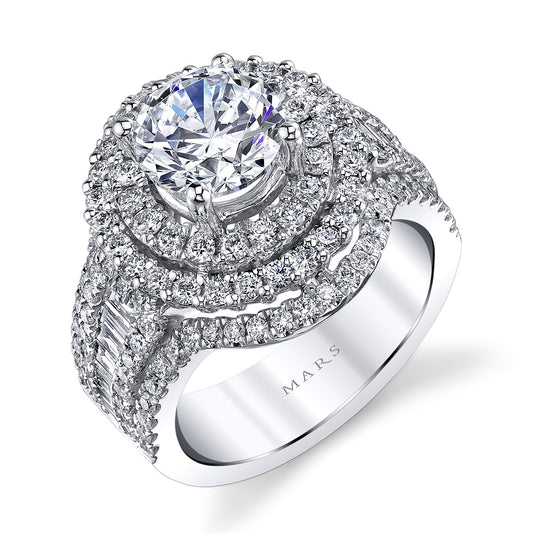 Ladies Round Engagement Ring 26937