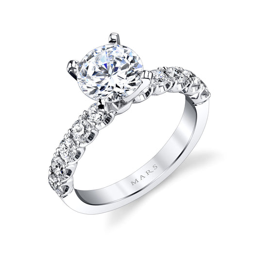 Ladies Round Engagement Ring 27137