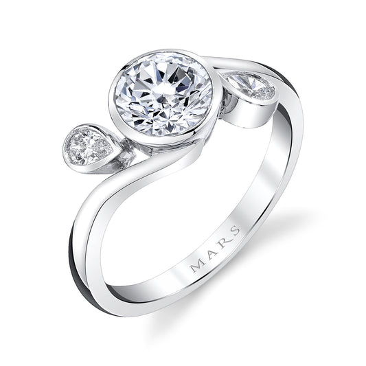 Ladies Round Engagement Ring 27325