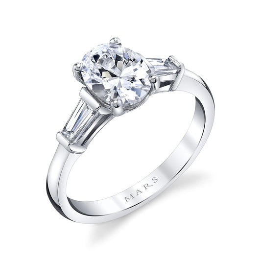 Ladies Oval Engagement Ring 27401