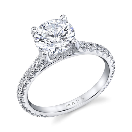 Ladies Round Engagement Ring 27554RD