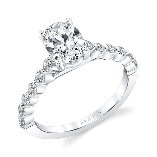 Ladies Oval Engagement Ring 27556OV