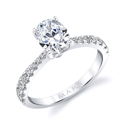 Ladies Oval Engagement Ring 27557OV