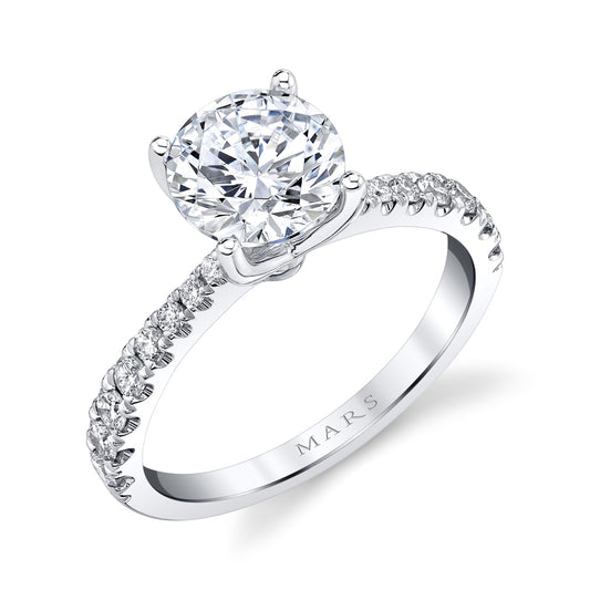 Ladies Round Engagement Ring 27557RD